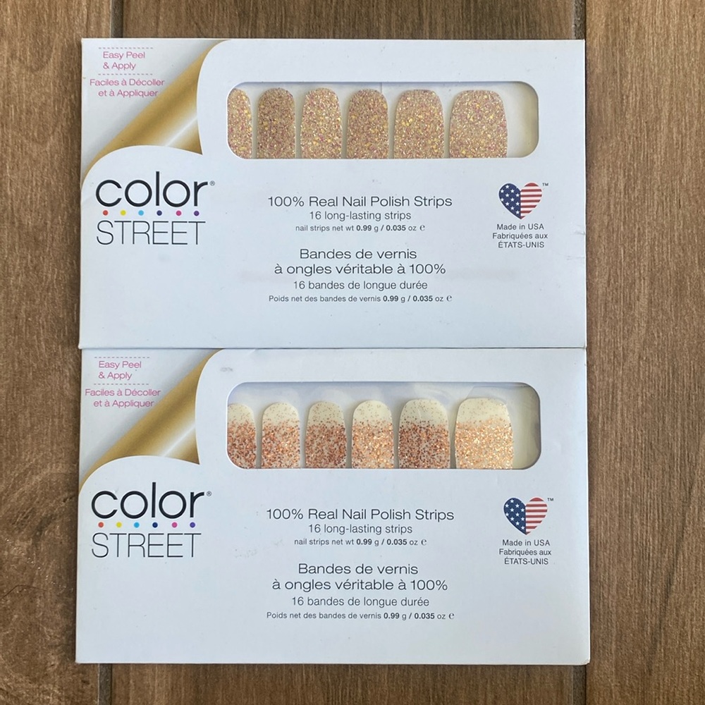 Color Street glitter nail polish strip bundle